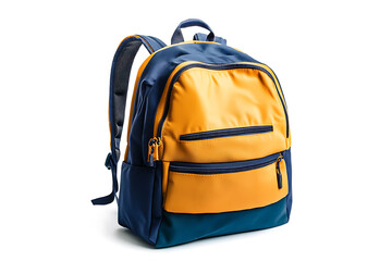 Naklejka premium School backpack isolated on a white background