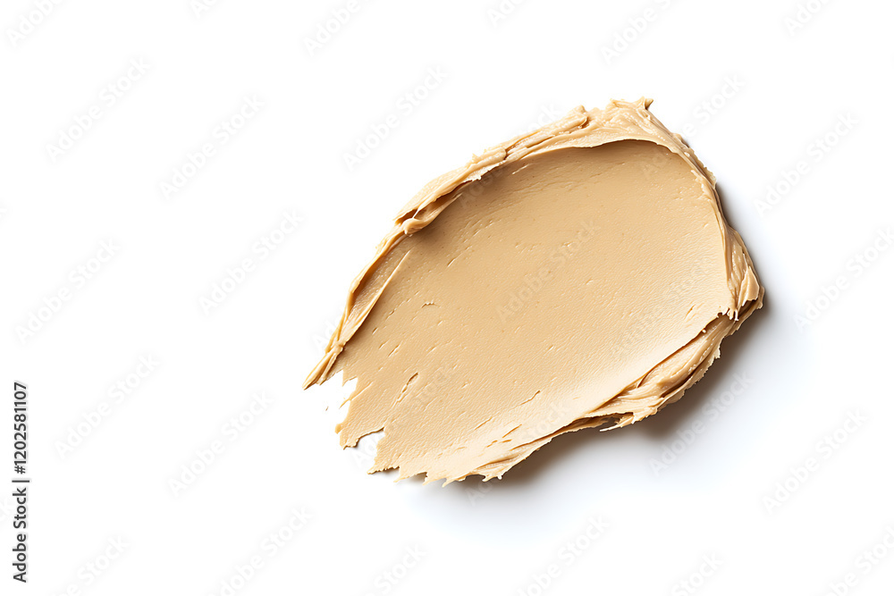 Poster peanut butter spread isolated on a white background
