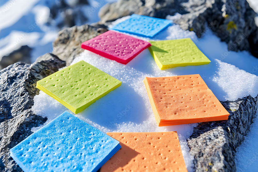 Aufkleber set of colorful sticky note isolated on a white background