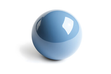 Pool or snooker ball isolated a white background