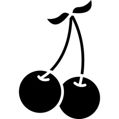 Cherry icon single vector illustration