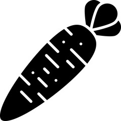 Carrot icon single vector illustration