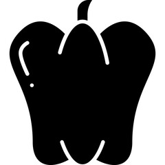 Pepper icon single vector illustration