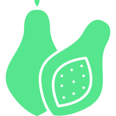 Papaya icon single vector illustration
