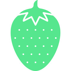 Strawberry icon single vector illustration