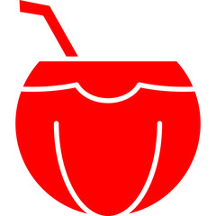 Coconut icon single vector illustration