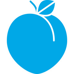 Plum icon single vector illustration