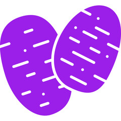 Potato icon single vector illustration