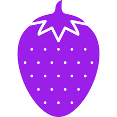Strawberry icon single vector illustration