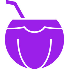Coconut icon single vector illustration