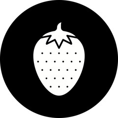 Strawberry icon single vector illustration