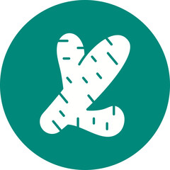 Ginger icon single vector illustration