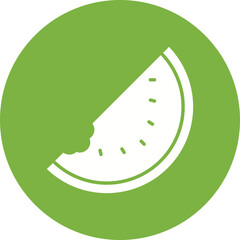 Watermelon icon single vector illustration