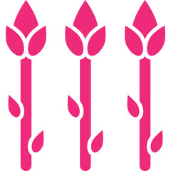 Asparagus icon single vector illustration