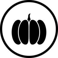 Pumpkin icon single vector illustration