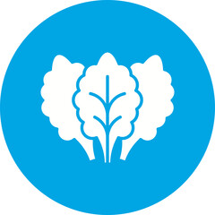 Lettuce icon single vector illustration