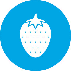Strawberry icon single vector illustration