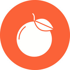 Mandarin icon single vector illustration