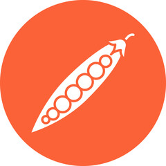 Peas icon single vector illustration