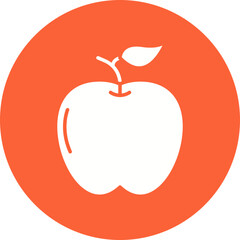 Apple icon single vector illustration