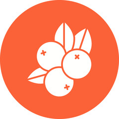 Blueberry icon single vector illustration