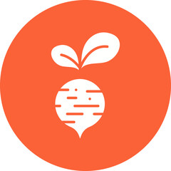 Beet icon single vector illustration