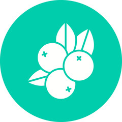Blueberry icon single vector illustration