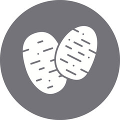Potato icon single vector illustration