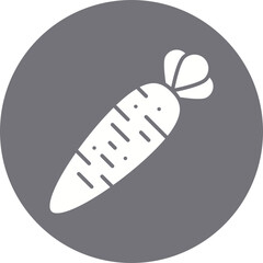 Carrot icon single vector illustration