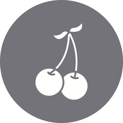 Cherry icon single vector illustration