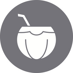 Coconut icon single vector illustration