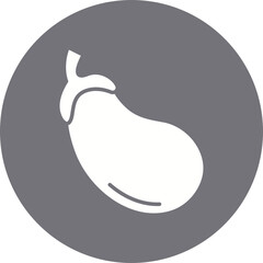 Eggplant icon single vector illustration