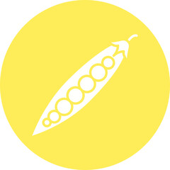 Peas icon single vector illustration