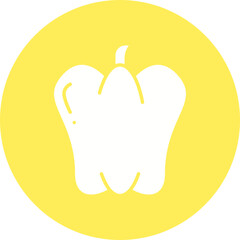 Pepper icon single vector illustration