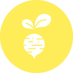 Beet icon single vector illustration