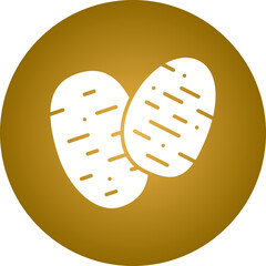 Potato icon single vector illustration
