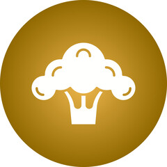 Broccoli icon single vector illustration