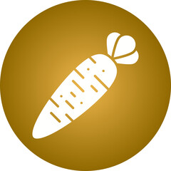 Carrot icon single vector illustration