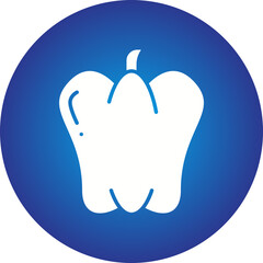 Pepper icon single vector illustration