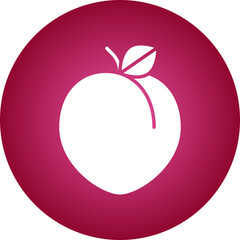 Plum icon single vector illustration