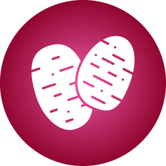Potato icon single vector illustration