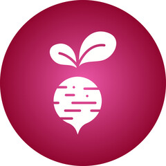 Beet icon single vector illustration