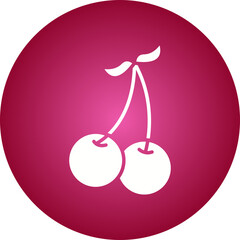 Cherry icon single vector illustration
