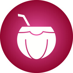 Coconut icon single vector illustration