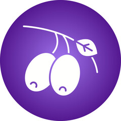Olives icon single vector illustration