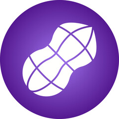 Peanut icon single vector illustration