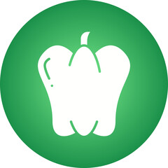 Pepper icon single vector illustration