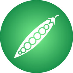 Peas icon single vector illustration
