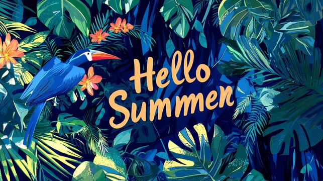 Vibrant Tropical Paradise: Hello Summer!