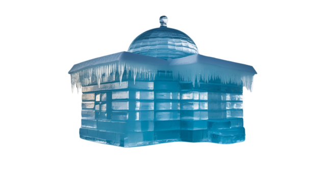 The magnificent ice house at the North Pole